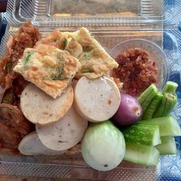 ข้าวคลุกน้ำพริกนรกปลาย่าง