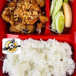 ข้าวไก่กระเทียม