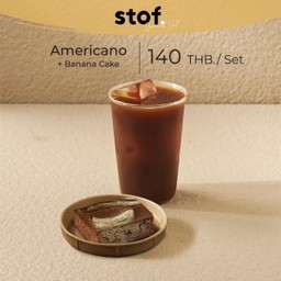 Americano + Banana Cake