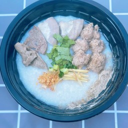 โจ๊กทรงเครื่อง (ไม่ใส่ไข่)