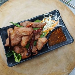 หมูแดดเดียวทอด