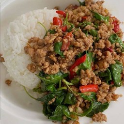 ข้าวกระเพราหมูสับ