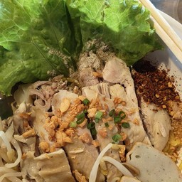 หมี่เหลืองแห้งโบราณไก่
