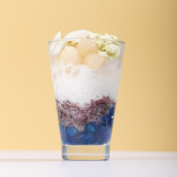 D5 ข้าวเหนียวลำไยน้ำแข็งใสไอศกรีม ปัญญา5ดาว