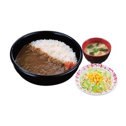 (Pro DL) ข้าวแกงกะหรี่และชุดสลัด