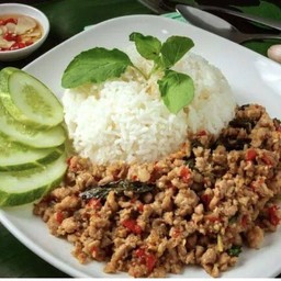 ข้าวกระเพราหมูสับ
