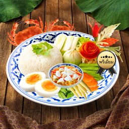 ข้าวน้ำพริกไข่ปู