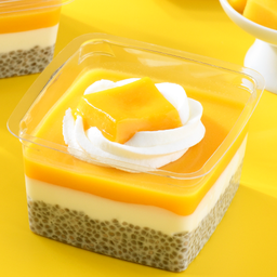 พุดดิ้งมะม่วงกรีกโยเกิร์ตเมล็ดเจีย  (Mango Greek Yogurt Chia Pudding)