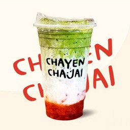 สตอเบอร์รี่ชาเขียวนมสด