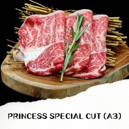 B22 วากิวญี่ปุ่นสเปเชียลคัท JP.Wagyu Princess Special Cut (A3) 100g.