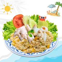 ข้าวผัดปูก้อน+ก้าม