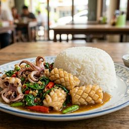 ธันวากระเพราแซ่บ