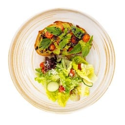 Avocado Toast with Tomatoes & Burrata Cheese
