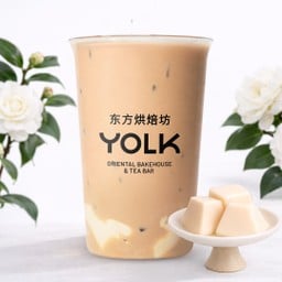 ชานมไวท์คาเมลเลีย คัสตาร์ดน้ำเต้าหู้