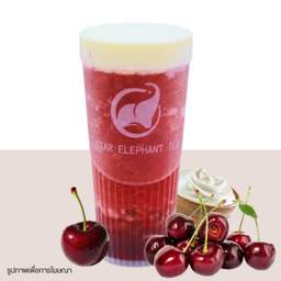 เชอร์รี่โยเกิร์ต Cherry Yogurt Smoothie