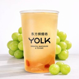 Mascat Grape & Toasty Oolong Tea with Beauty Jelly ชาไซมัสคัสอู่หลง บิวตี้เจลลี่