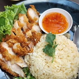 ข้าวมันไก่กรอบ