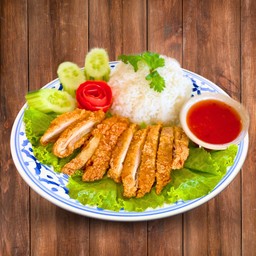 ข้าวไก่กรอบ