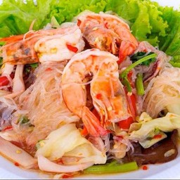 ยำวุ้นเส้นกุ้ง