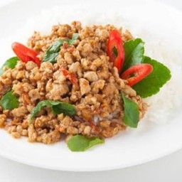 ข้่าวกะเพราหมูสับ