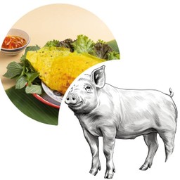 Banh Xeo Thit / ขนมเบื้องเวียดนามไส้หมู
