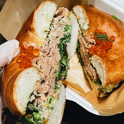 Tuna and Tuna Bagel