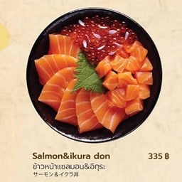 ข้าวหน้าแซลมอน&อิกุระ