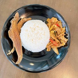 ข้าวราดแกง 2 อย่าง