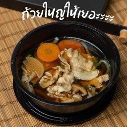 ชาบูน้ำใส (มีถ้วย ตะเกียบ ช้อน พร้อมทาน)