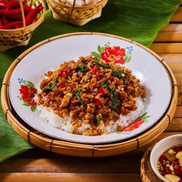 ข้าวกระเพราหมูสับ
