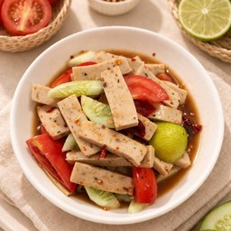 ยำหมูยอน้ำปลาร้าคีโต