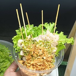 หมูมะนาวเสียบไม้ 1 ไม้