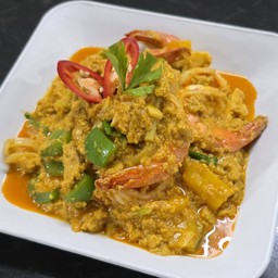 กุ้งผัดผงกระหรี่