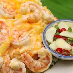 ข้าวไข่ขยี้กุ้ง