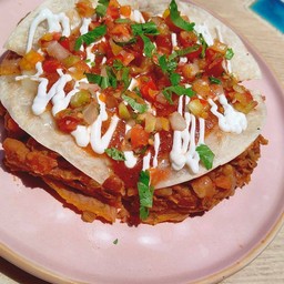 Mexican pizza Pinto beans