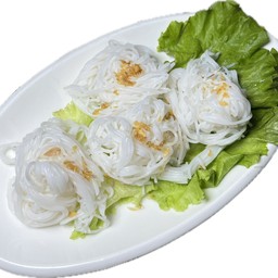 ขนมจีนคลุกกระเทียม