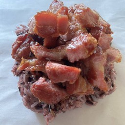 025+041 ข้าวเหนียว หมูแดดเดียวเค็ม