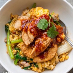[อร่อยซ่ากับโค้ก] สุกี้แห้งไก่ +  โค้ก ออริจินัล (กระป๋อง)