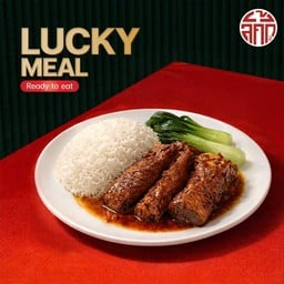 ข้าวซี่โครงหมู BBQ