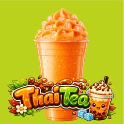 ชาไทยสมูทตี้ Thai Tea Smoothie