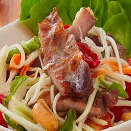 ตำคอหมูย่าง