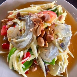 ตำมะม่วง กุ้งสด
