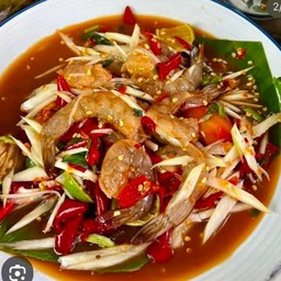 ตำกุ้งสด