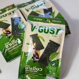 V-GUST ขนมชาเขียวอบกรอบ รส ออริจินัล