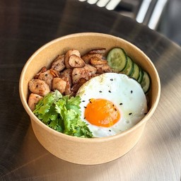ข้าวไก่กระเทียม