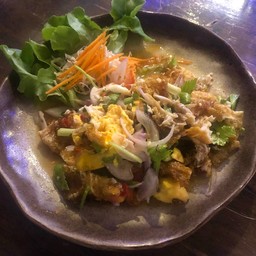 ยำไข่ดาวหมูสับ
