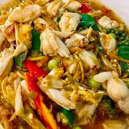 ผัดฉ่า  ราดข้าว