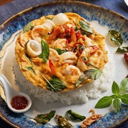 ข้าวหน้าห่อหมกทะเล