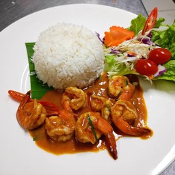 ข้าวพะแนงกุ้ง