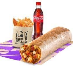 [อร่อยซ่ากับโค้ก] Beefy Cheesy Burrito Combo